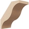 Ekena Millwork 3-inch W x 6-inch D x 6-inch H Funston Rough Cedar Woodgrain TimberThane Knee Brace, Primed BRCUR03X06X06FSTRCPR - alternate 1